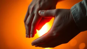 A visual representation of Desire Connections through intertwined hands evoking intimacy and warmth.