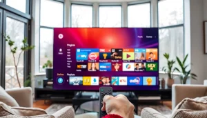 Profitez de programmes variés avec des abonnements IPTV sur un téléviseur moderne.