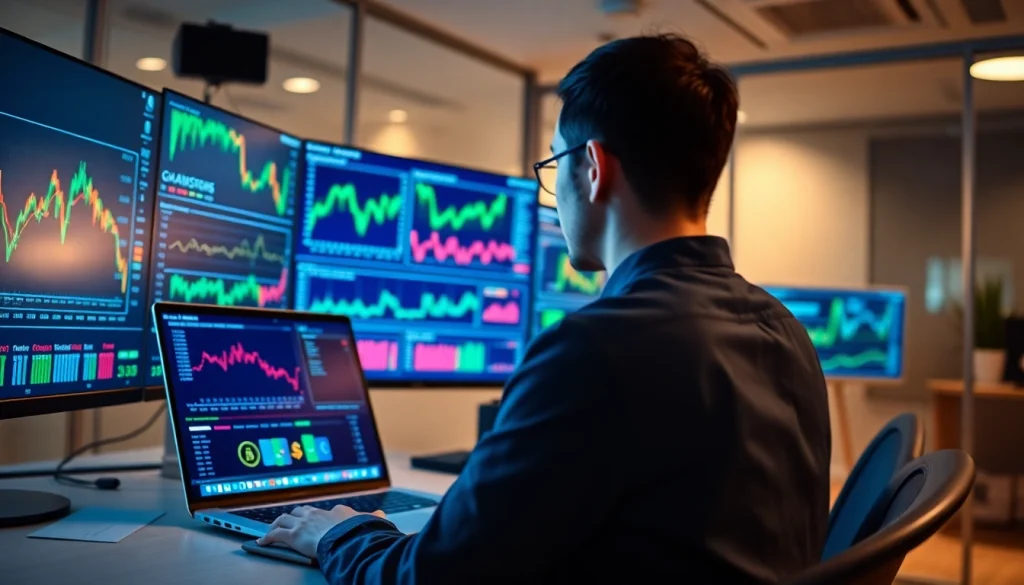 Manage cryptocurrencies effortlessly with guarda wallet in a modern office setup.