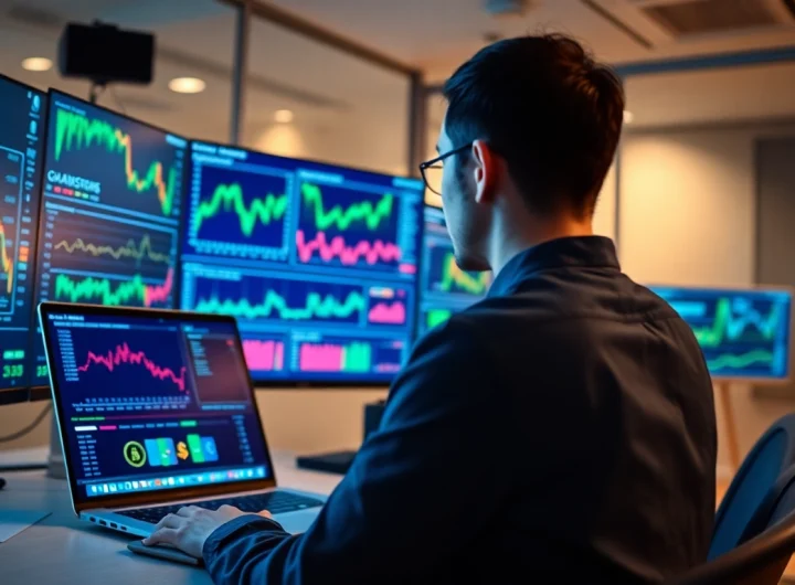 Manage cryptocurrencies effortlessly with guarda wallet in a modern office setup.