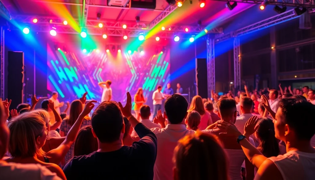 Engaging performers delivering entertainment services in a lively event atmosphere.