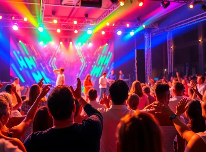 Engaging performers delivering entertainment services in a lively event atmosphere.