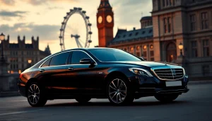 Experience elegance with a chauffeur service london in an iconic London setting.