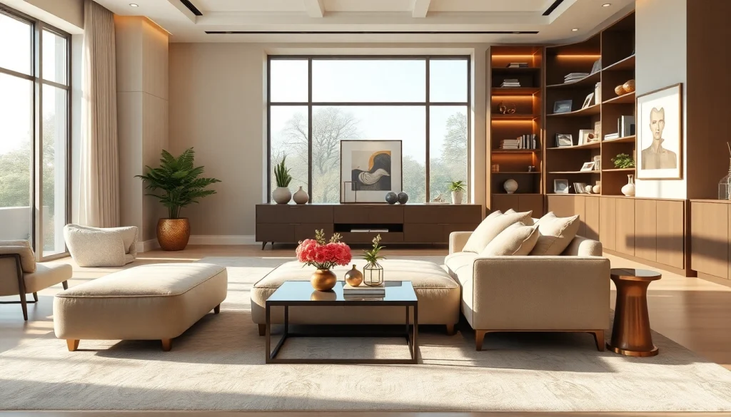Explora la elegancia de luxury12 en un salón moderno y acogedor.