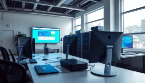 Maximize your online potential with Bluehost, showcasing a professional web hosting environment.