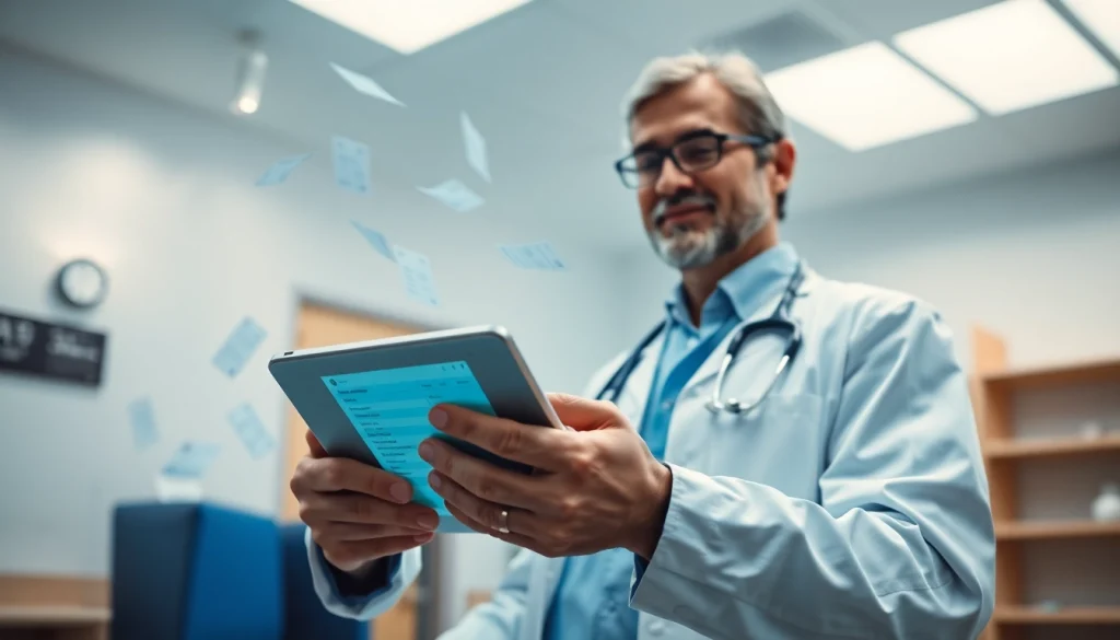 Understanding how does eprescribing work through a healthcare provider using digital technology in a clinic.
