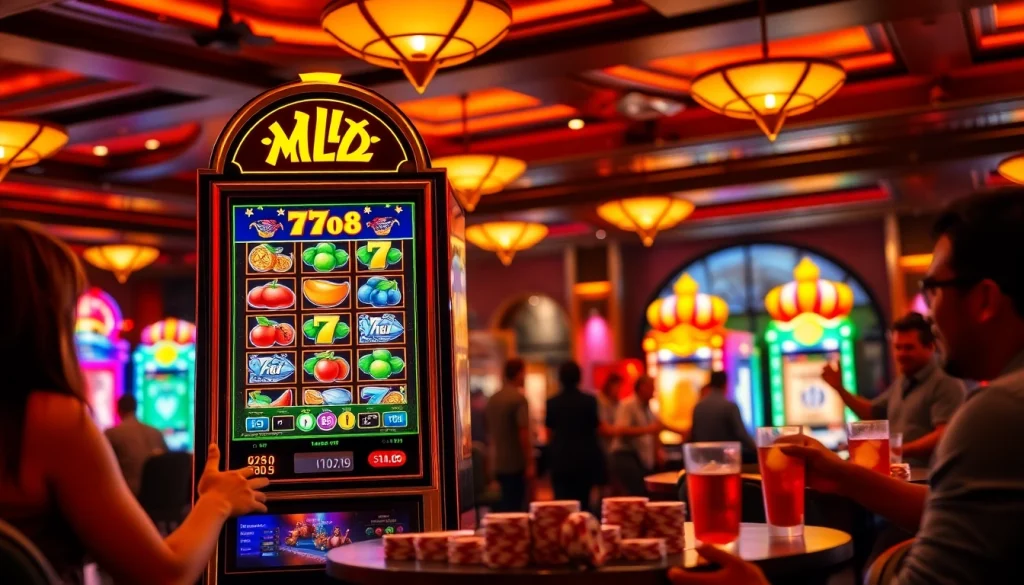 Menangkan jackpot pada mesin mild88 slot dengan suasana kasino yang meriah.