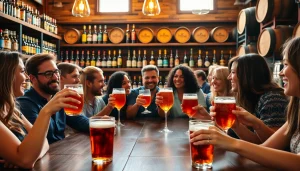 Nikmati pengalaman Totopia di bersantai sambil mencicipi bir kerajinan di bar yang ramai.