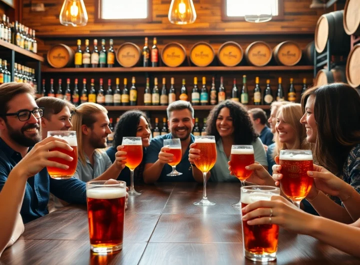 Nikmati pengalaman Totopia di bersantai sambil mencicipi bir kerajinan di bar yang ramai.